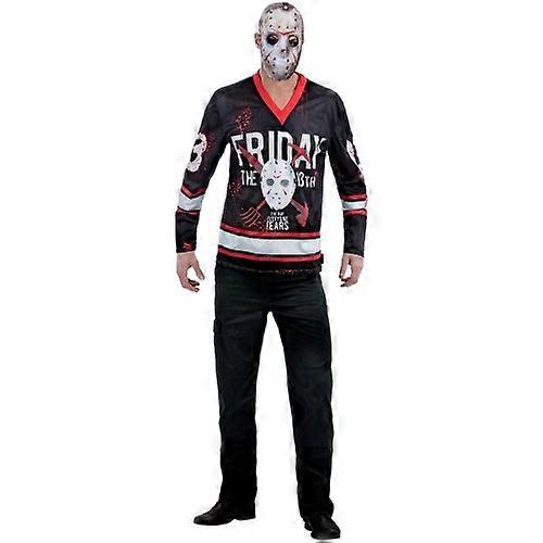 Smiffys Mens Friday The 13th Hockey Costume Top