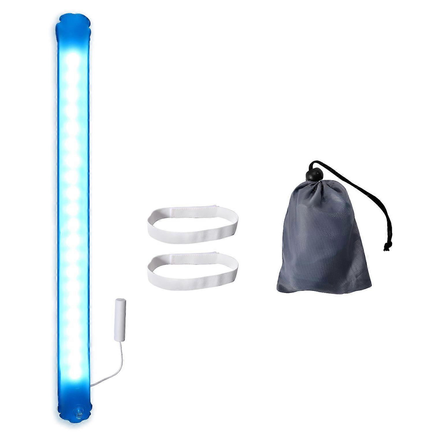 Colorful Inflatable Camping Lantern Foldable Light Strip Easy to Store for Outdoor Activity Camp Hung on RVs, Tents, Cave with Adhesive Tape and Built