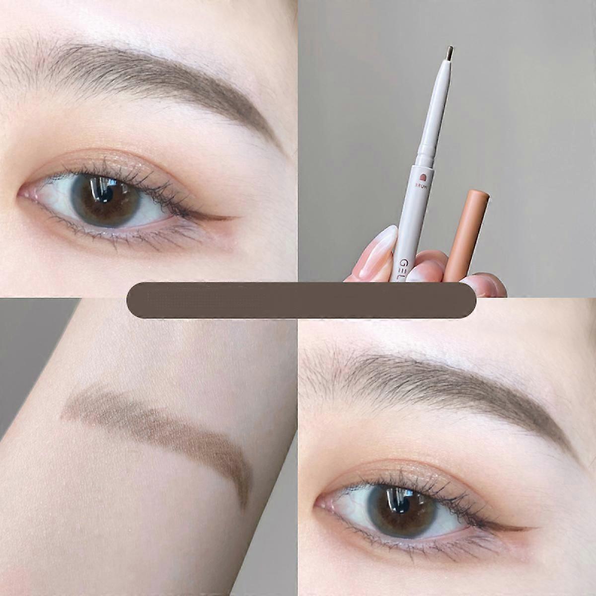 Makeup Brow Stylist Definer Waterproof Eyebrow Pencil, Ultra-Fine Mechanical Pencil, Draws Tiny Brow Hairs and Fills in Sparse