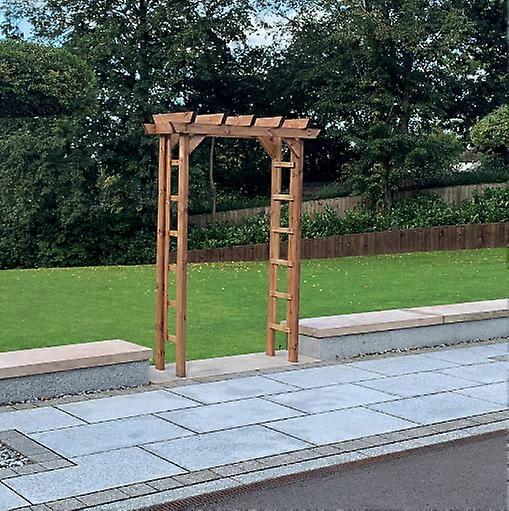 Hand Made Chunky Rustic Wooden Devonshire Grand Garden Arch Solid Design
