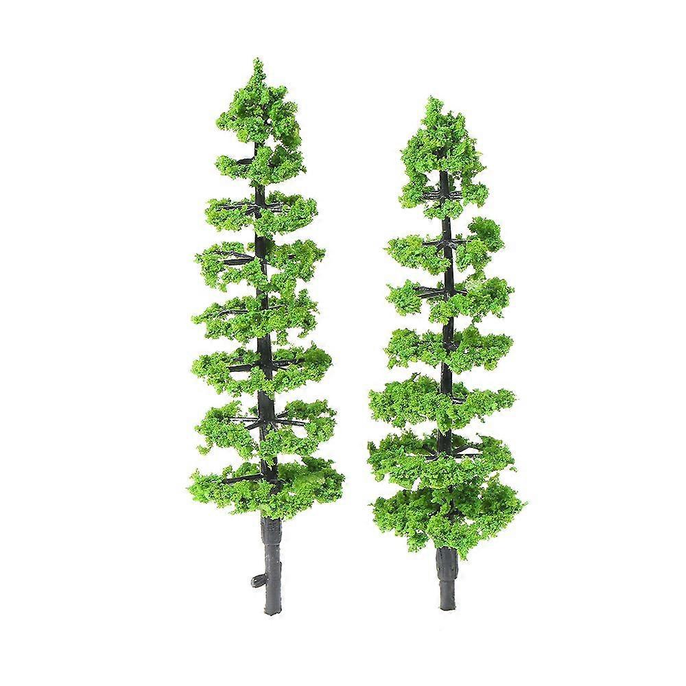 10 Pcs Model Fir Tree Plastic Miniature Landscape Scenery Train Railways Mini Layout Rainforest Trees Scale 1:100-1:150