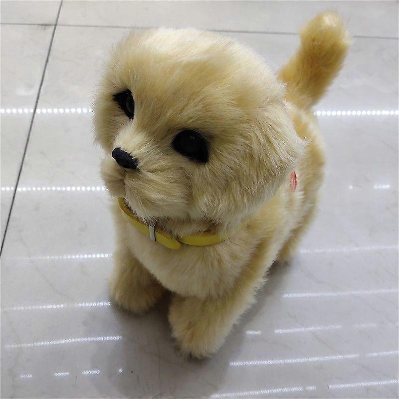 Golden retriever#  Electric plush simulation induction walking dog light control toy new exotic touch simulation dog