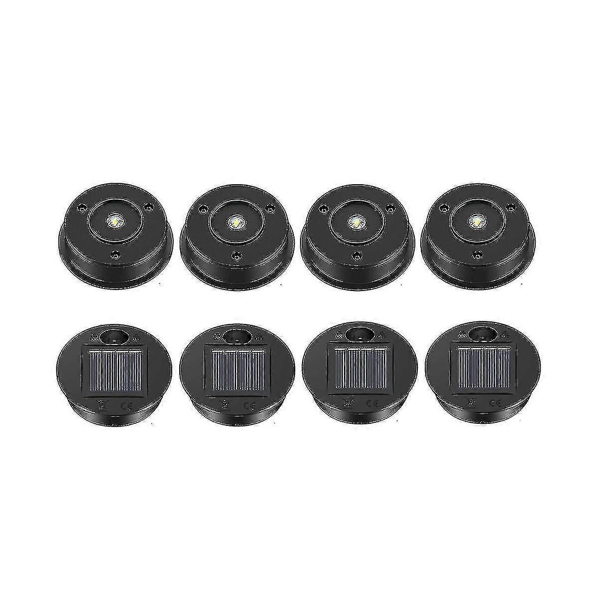 8 Pcs Solar Lights Replacement Top Solar Lantern Parts Led Solar Panel Lantern Lid Lights For Outdo