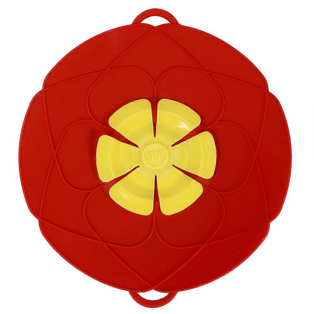 28CM Anti Overflow Dustproof Spill Stopper Silicone Pot Lid Cover, Universal Fit, Heat Resistant Lid Shield For Pots
