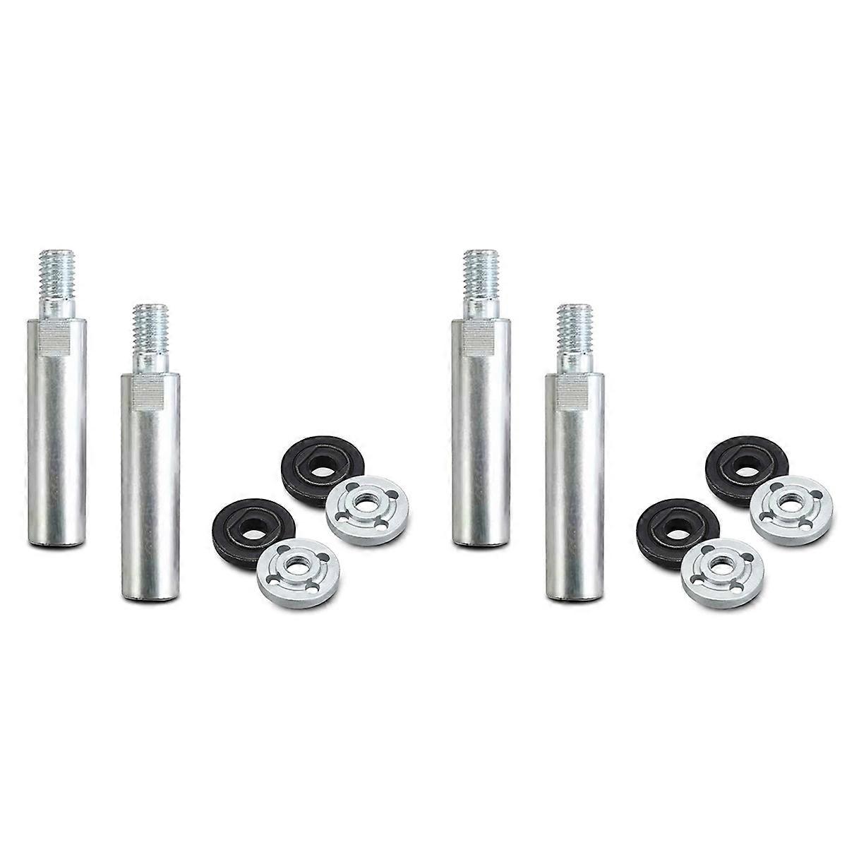 4X Angle Grinder Extension Connecting Rod,M10 Thread Rotary Polisher Extension Shaft with 8Pcs Flan