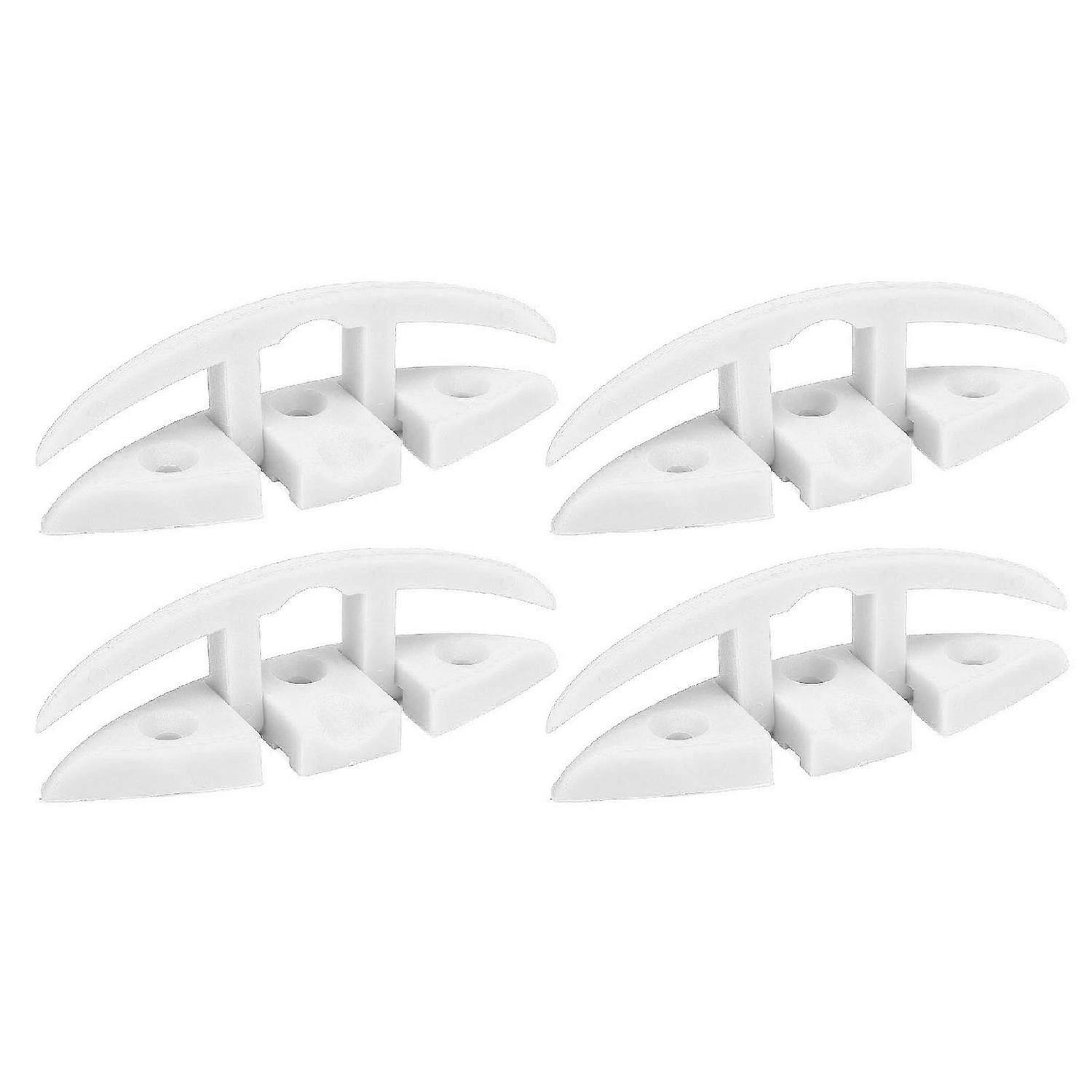 4 Sets Folding Cleat 5 Inch 3 Holes Marine Grade Nylon High Strength Flip Up Dock Cleat for Boat Shi