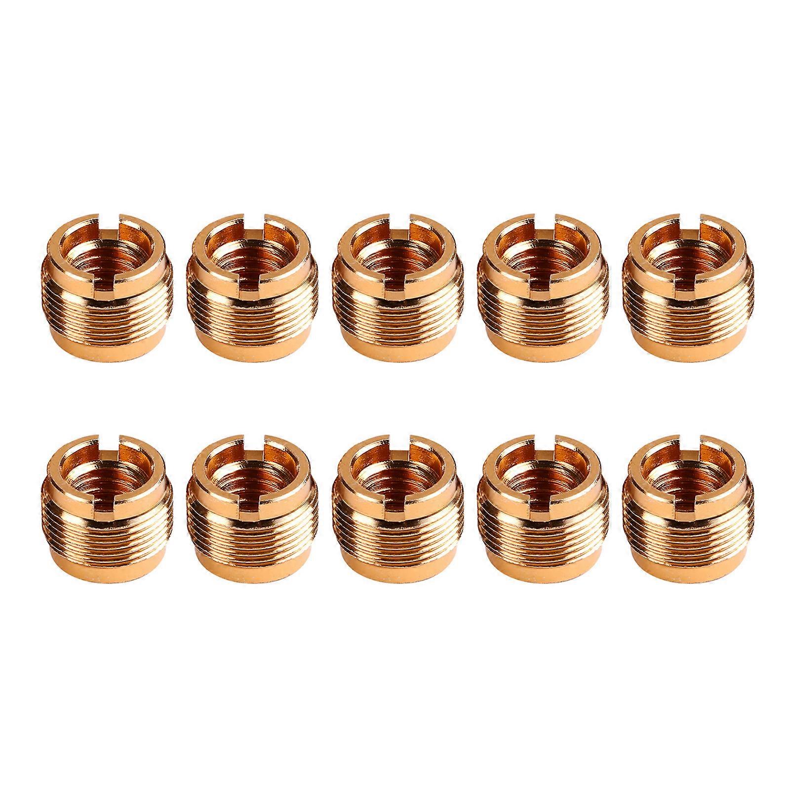 10 Adet 5/8 "3/8" Dişli Somun Vida Adaptörleri Mikrofon Klip Tutucu Somun Dişli Vida Adaptörü Mikrofon Standı Için