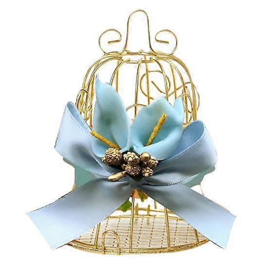 Durable Anti-oxidation Bird Cage Shape Gift Candy Box Handle Design Holder Party Decoration