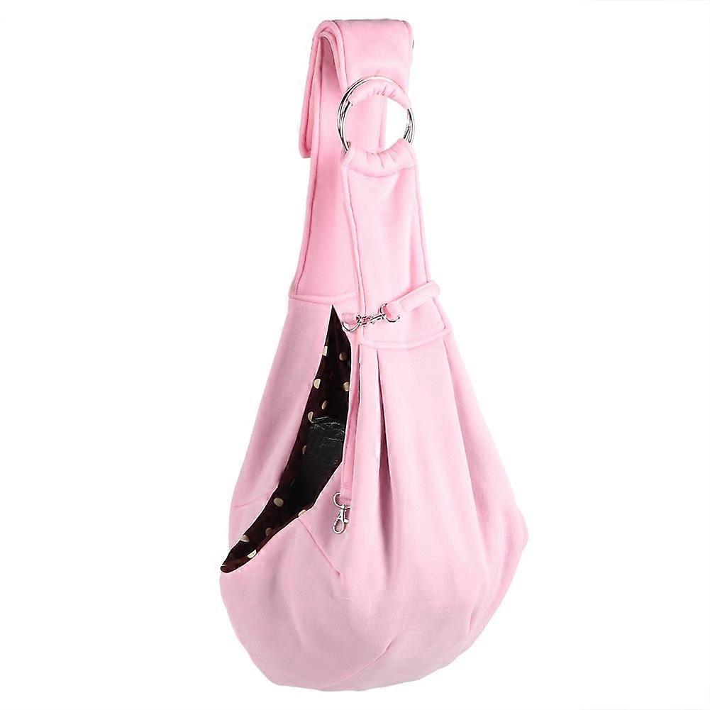 Small Pet Dog Cat Chiffon Messenger Bag With Built-In Mobile Phone Holder Adjustable Strap Durable Lightweight Travel Bag
