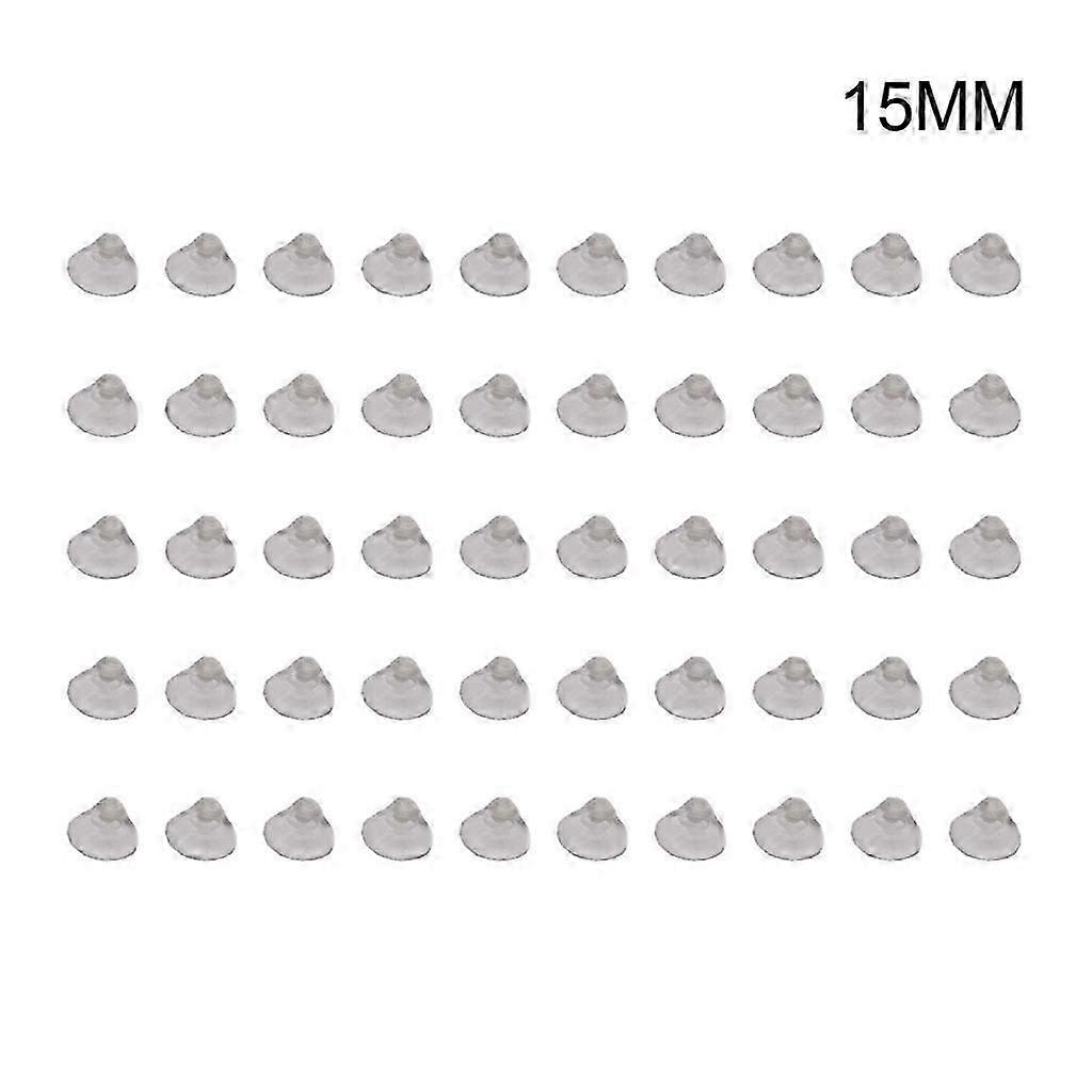 50 Pieces Transparent Suction Cups Without Hooks Anti-Collision Sucker Pad_Special Gift