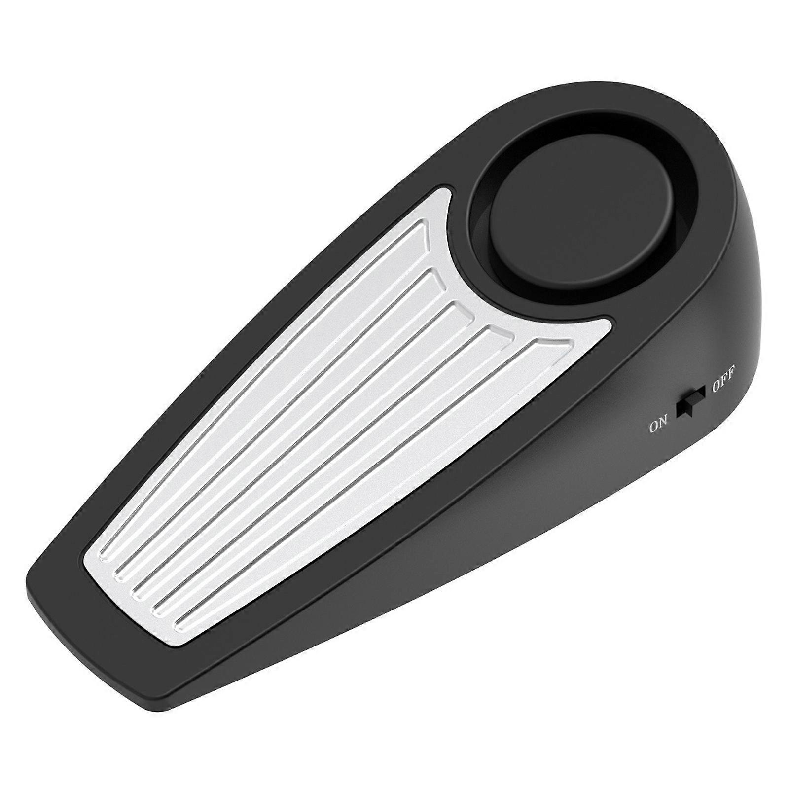 Butée de porte portable avec alarme et détection de vibrations, idéale pour la maison, le magasin ou le bureau, noire