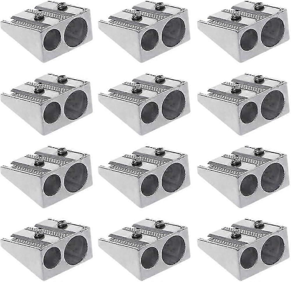 2025 Magnesium Pencil Sharpener Survival, Hand Held Pencil Sharpener, Metal Pencil Sharpener Magnesium, 2-Hole Pencil Sharpener Magnesium Alloy Wedge