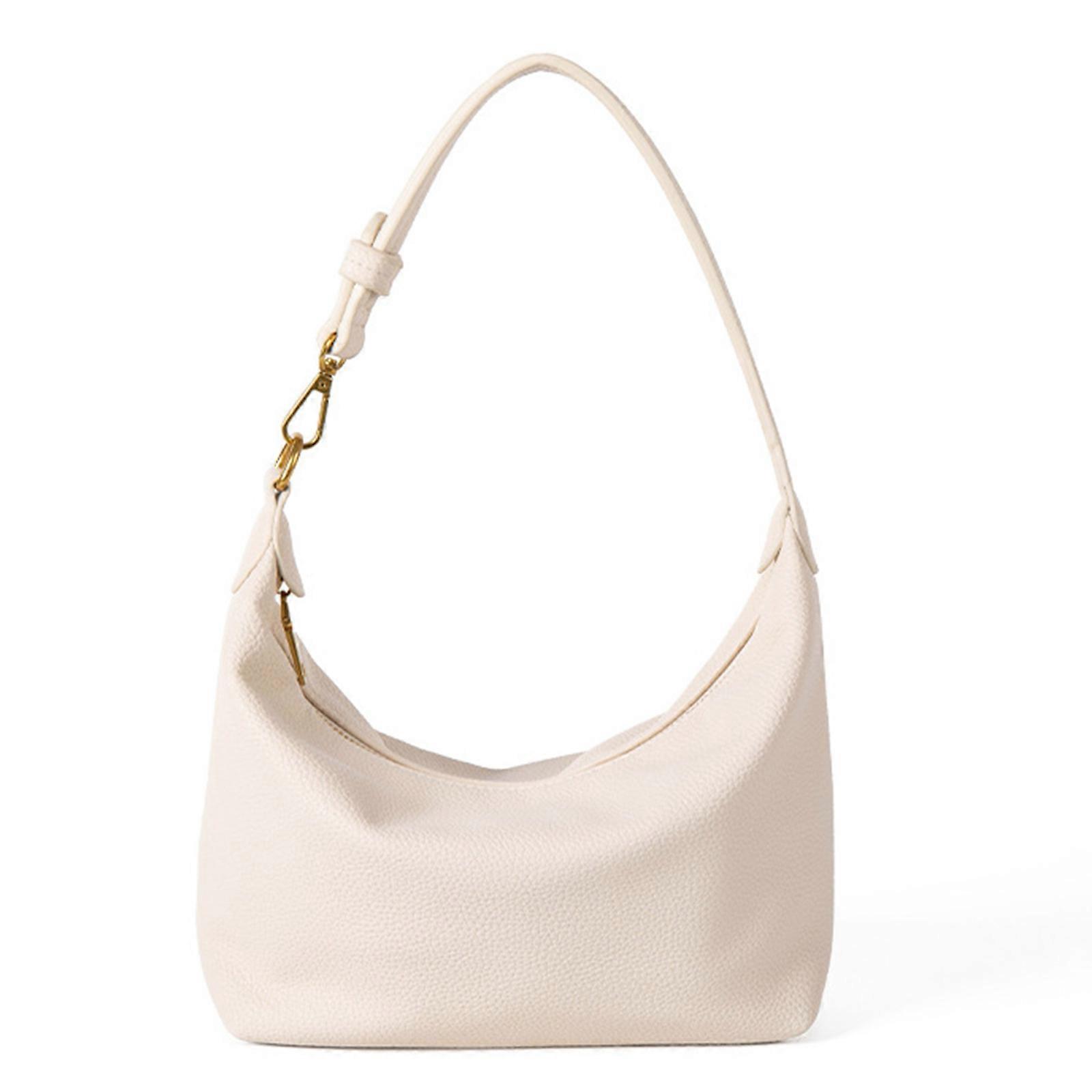 Sac seau à la mode pour les femmes et les filles PU cuir épaule sac à main aisselle sac à main d’hiver sacs d’aisselle blanc