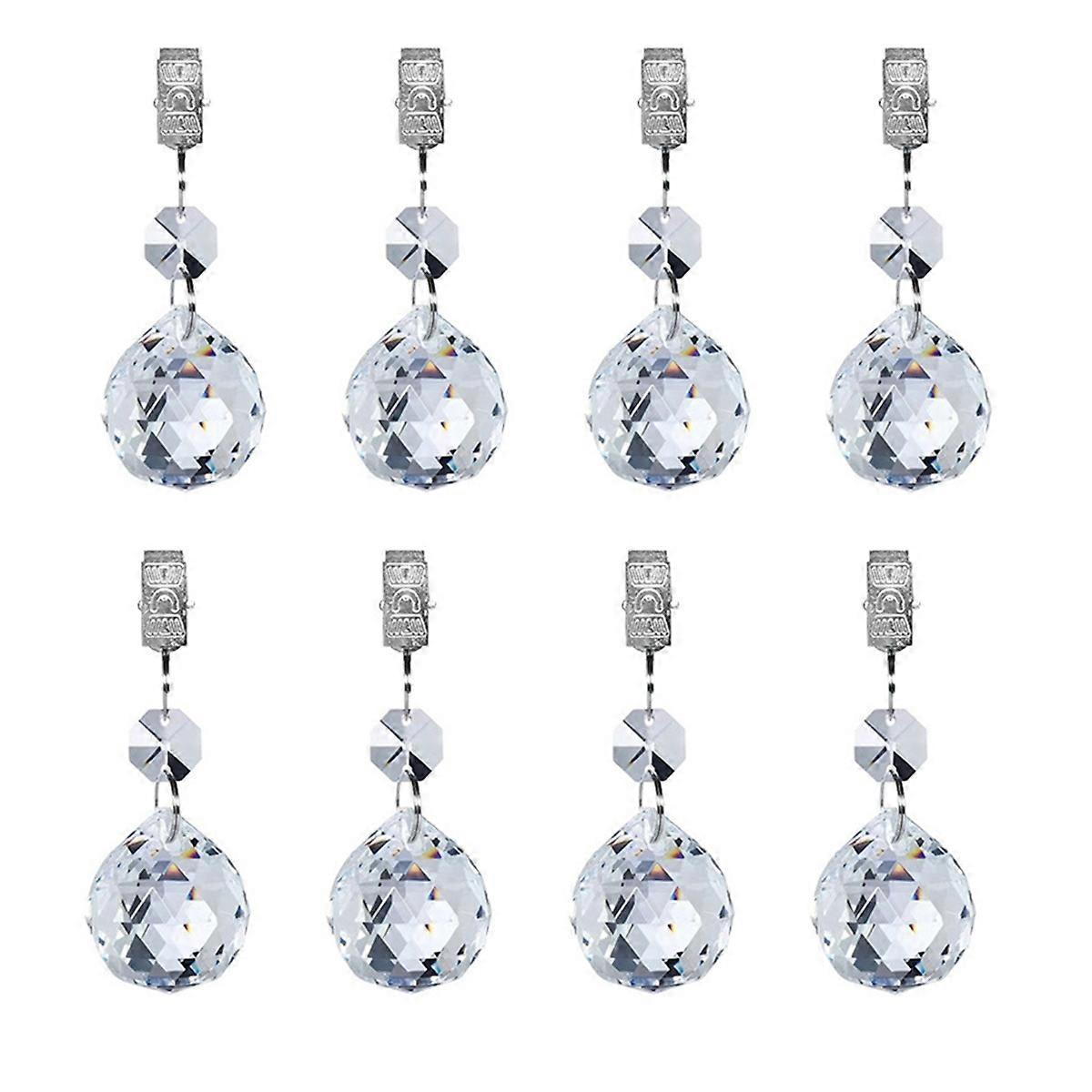 8Pcs Tablecloth Weights Heavy Crystal Tablecloth Weight Hangers