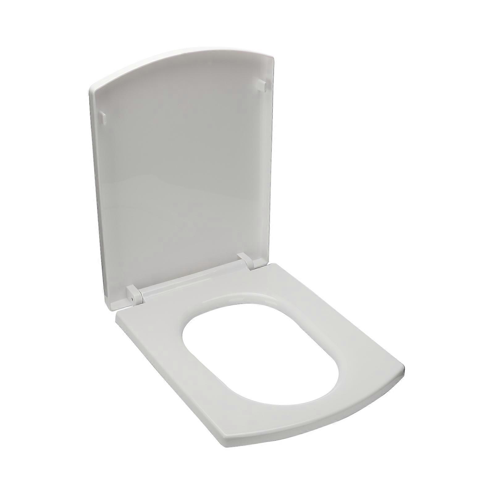 Toilet Seat Easy to Install Easy Clean Thickened PP Home Toilet Seat Cover for Home White