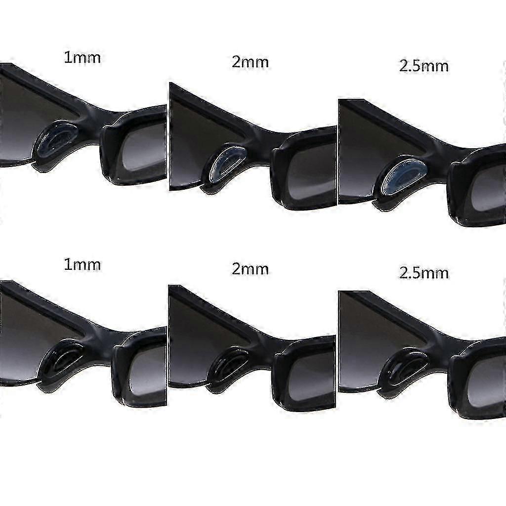 10pairs Adhesive Eyeglasses Nose Pads D Shape Anti-slip Soft Silicone Nose Pads from Shantou Centure