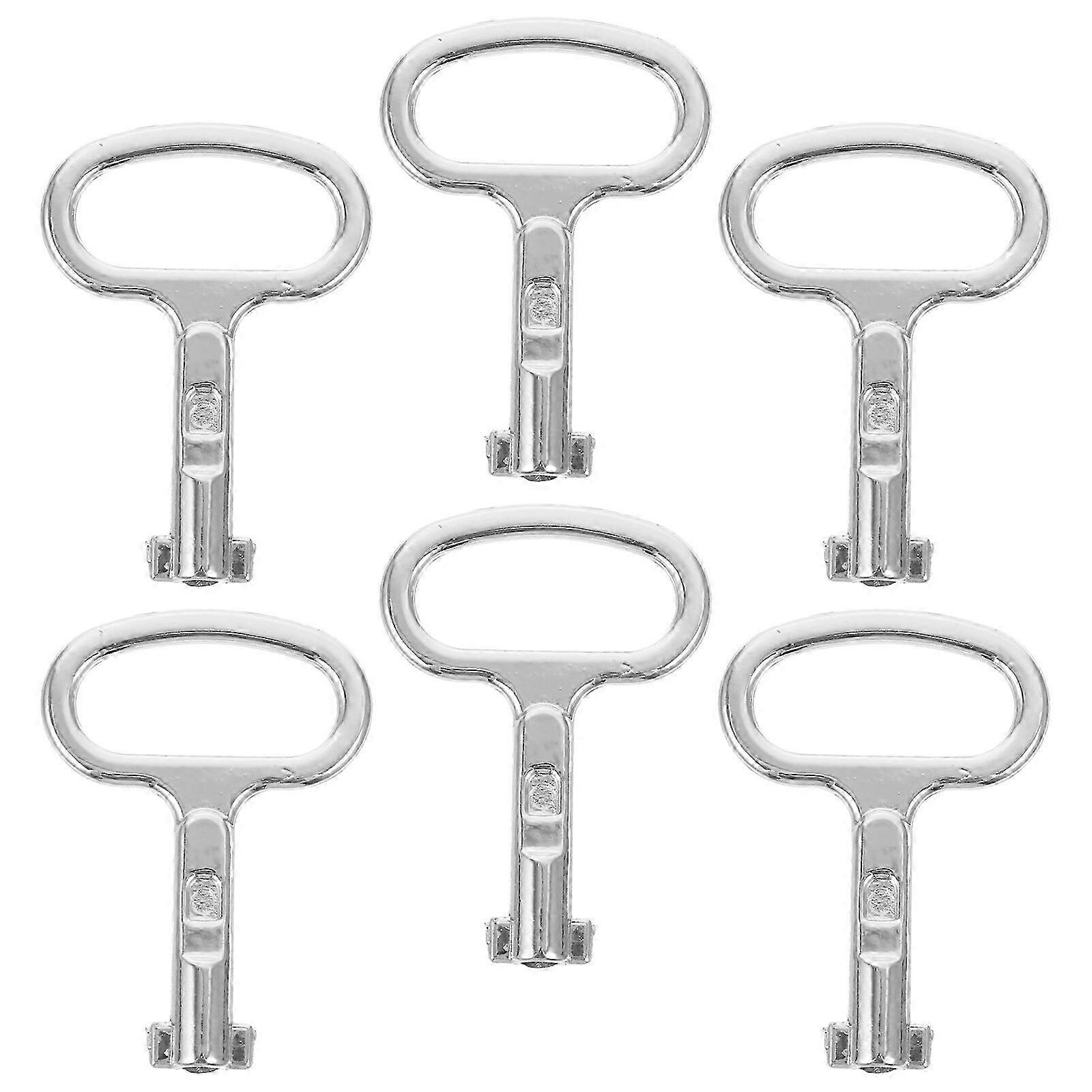 6pcs Cabinet Spanners Keys Utility Keys Electric Cabinet Keys Water Meter Valves Keys