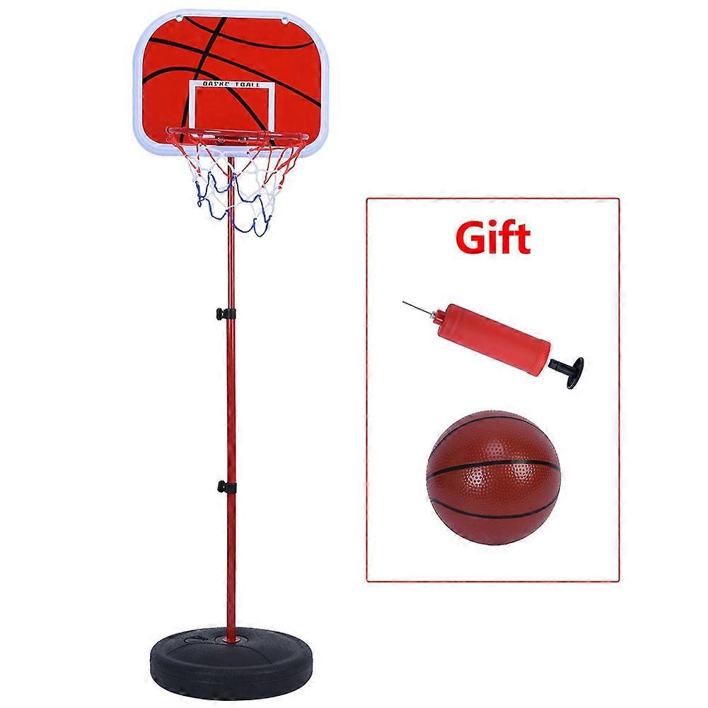 Height Adjustable Basketball Stand System Hoop Backboard Net Kit for Children
