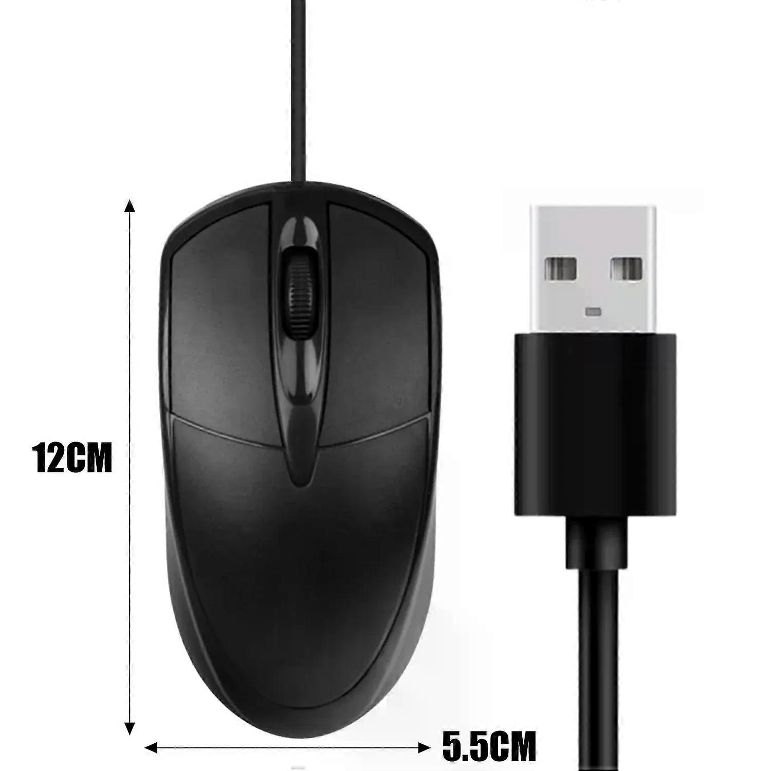 Universal USB Optical Wired Mouse Anti Slip Roller Gaming Computer Mouse for Laptop PC Desktop USB Wired Mice For Home Office