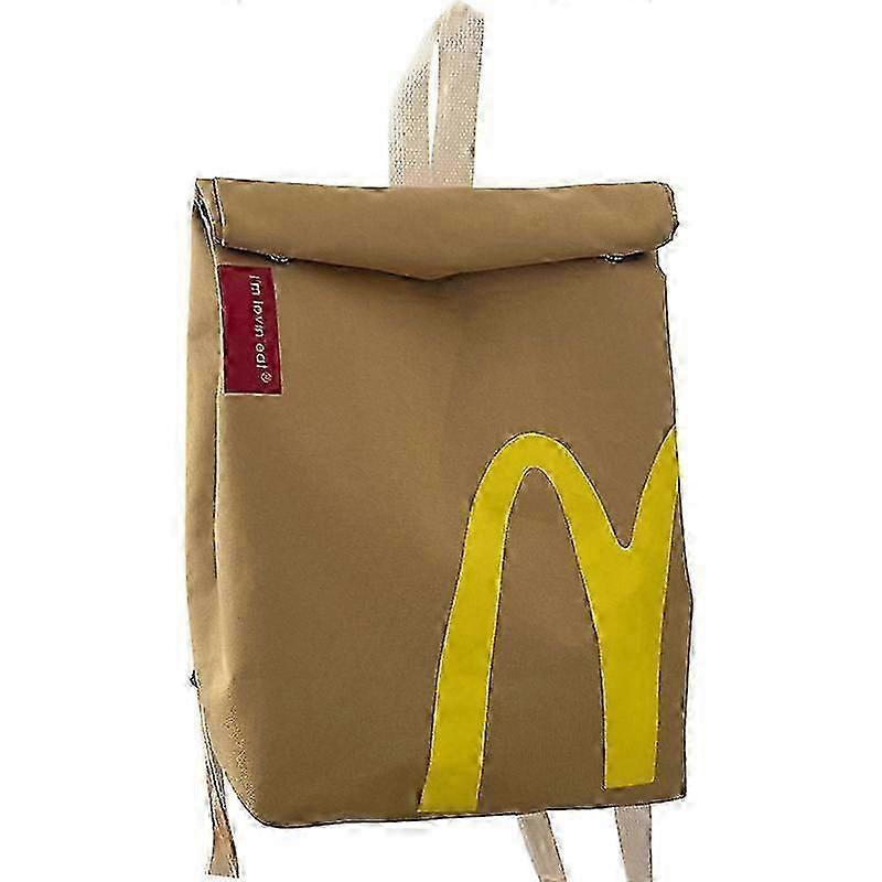 McDonalds printed pattern backpack travel bag