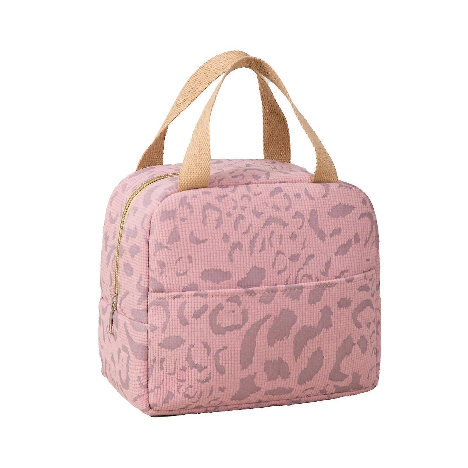 Insulated Pink Reusable Lunch Box for Work, Oilproof, Large Size, BPA-Free Material, Cute Design