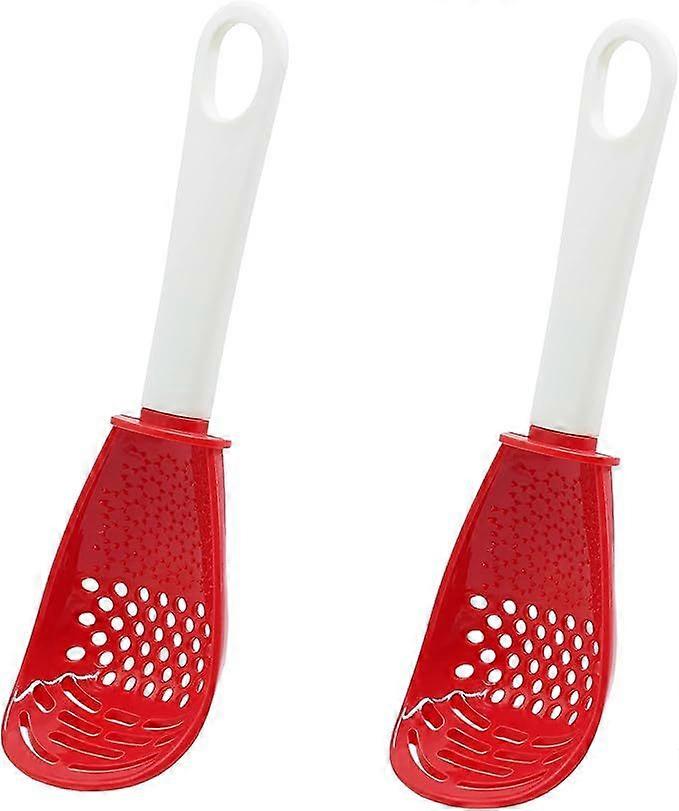 pack of 2 Multifunctional cooking gadgets, 6 in 1 cooking utensils Slotted Spoon, 356F Heat Resistant kitchen gadgets, Egg Separator, Cooking, Drainin