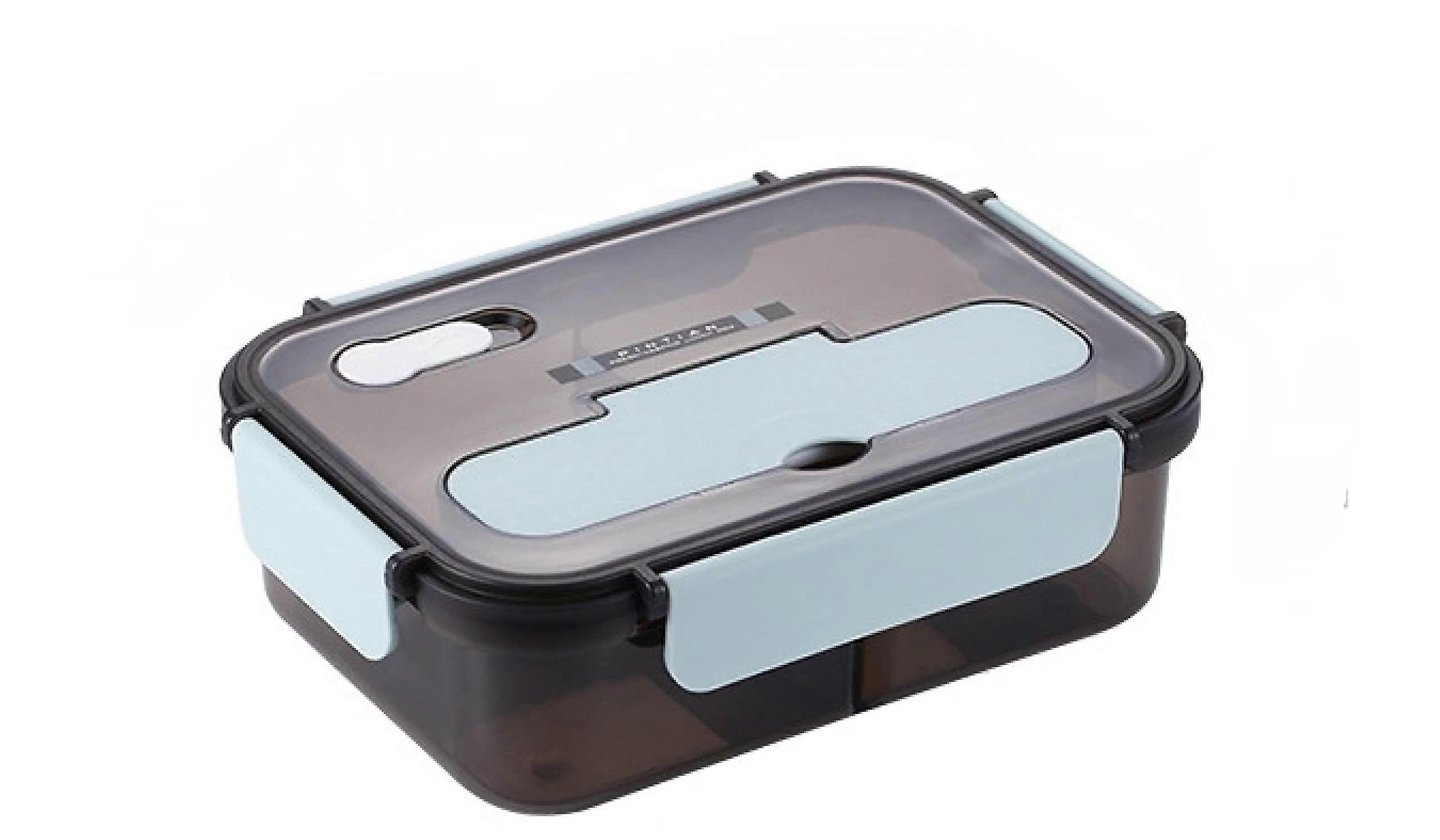 Plastic Lunch Box for Refrigerator Fresh-Keeping and Microwave Oven Use in Blue for Lunch Storage