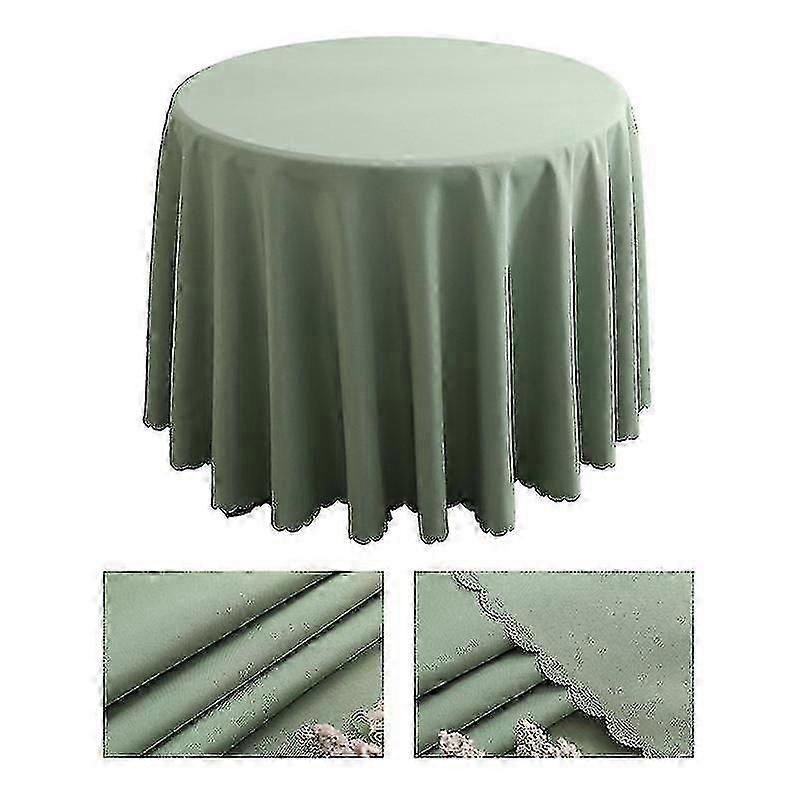 Nappe de table lavable en polyester - Vert gazon pour fête de mariage et anniversaire - JO3