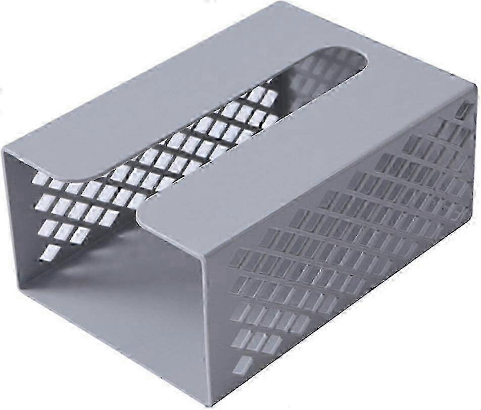 Seinälle asennettava pehmopaperilaatikko DIY jäljetön kudoslautasliinapidike annostelija Riippuva pehmopaperilaatikkolaatikko Kylpyhuonetarvikkeet kotikeittiöön WC harmaa