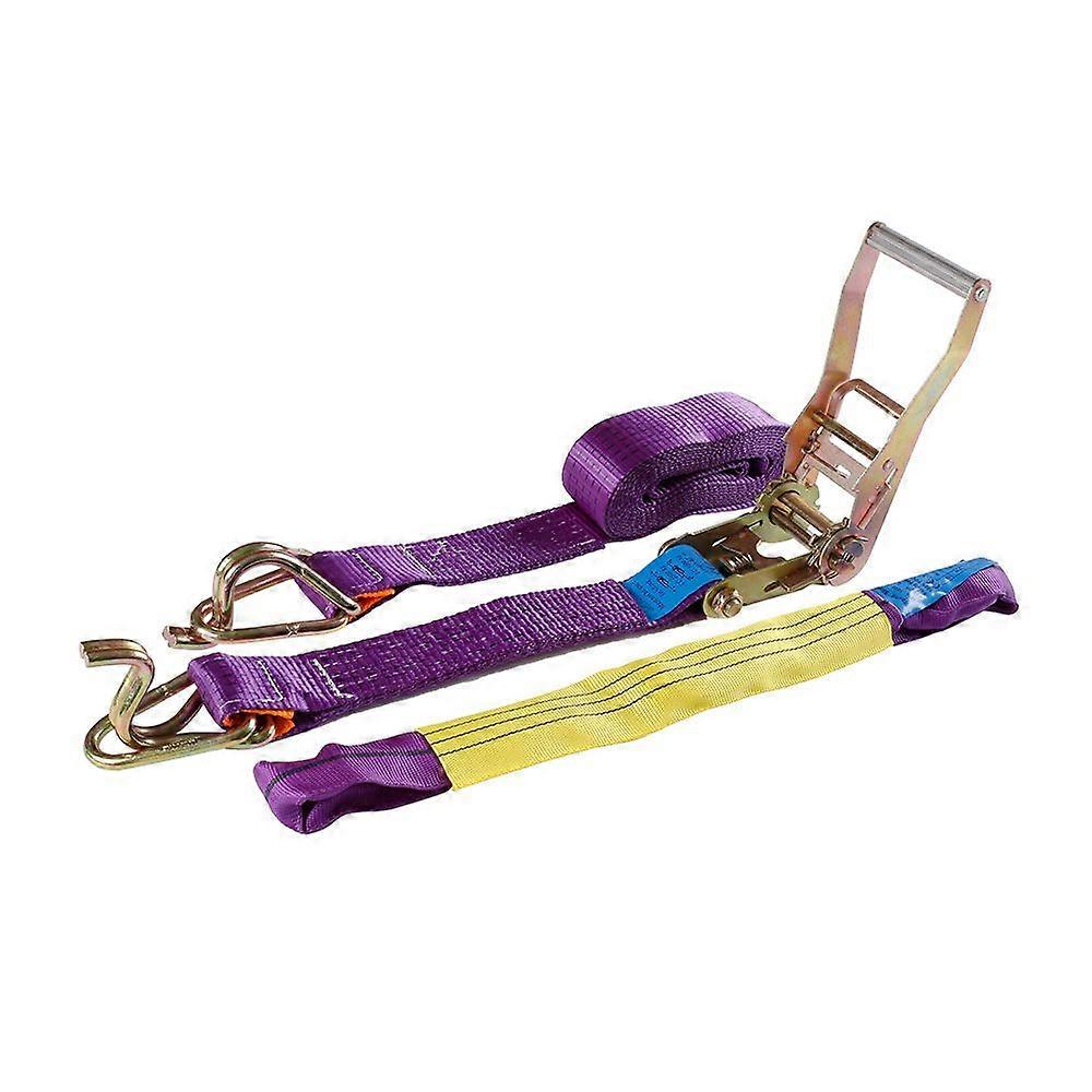 1 x ratchet lashing strap - for recovery vehicles up to 5,000 kg - with hooks