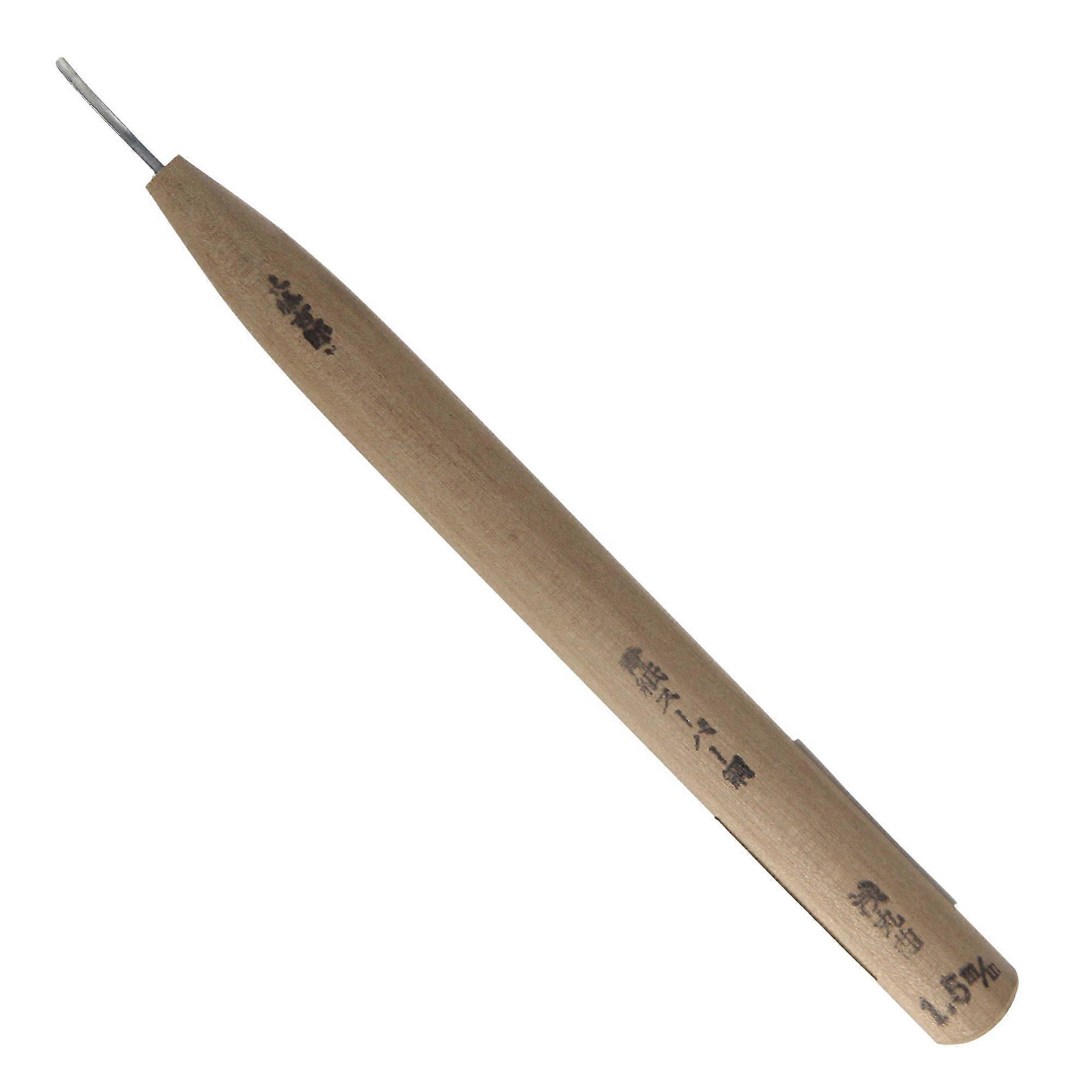 Tokichiro 1.5mm Japanese Micro Woodcarving Tool Chisel Bent Shallow U Gouge
