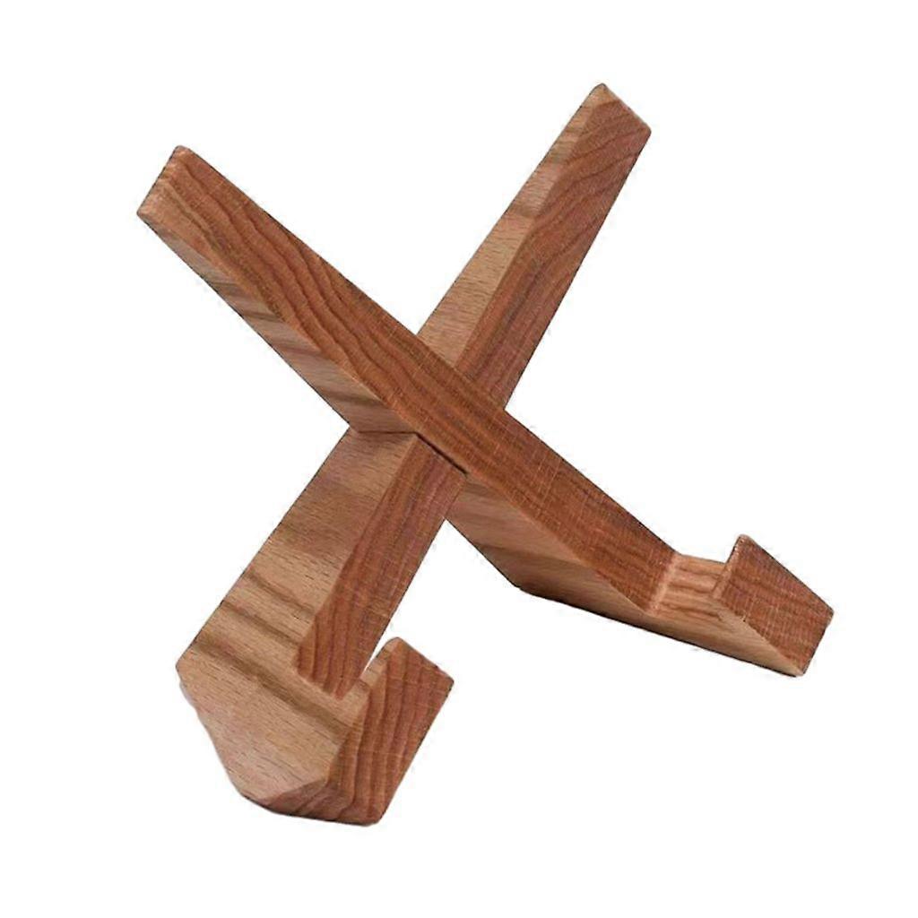 Wood Record Stand Stylish Practical Display for Plates, Pictures, Record