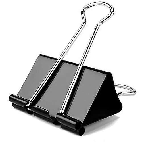 Medium-Binding Clips 48-Pack, 1-1/4 Inch, 32mm Standard, Black