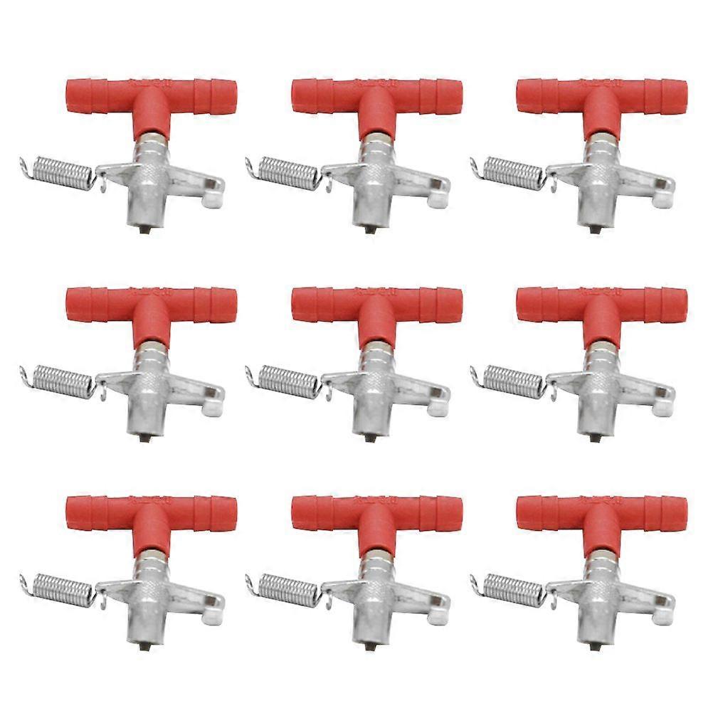 10PCS Rabbit Drinker Spring Galvanized Duck Billed Rabbit Cage Automatic Drinking Equipment Feeder