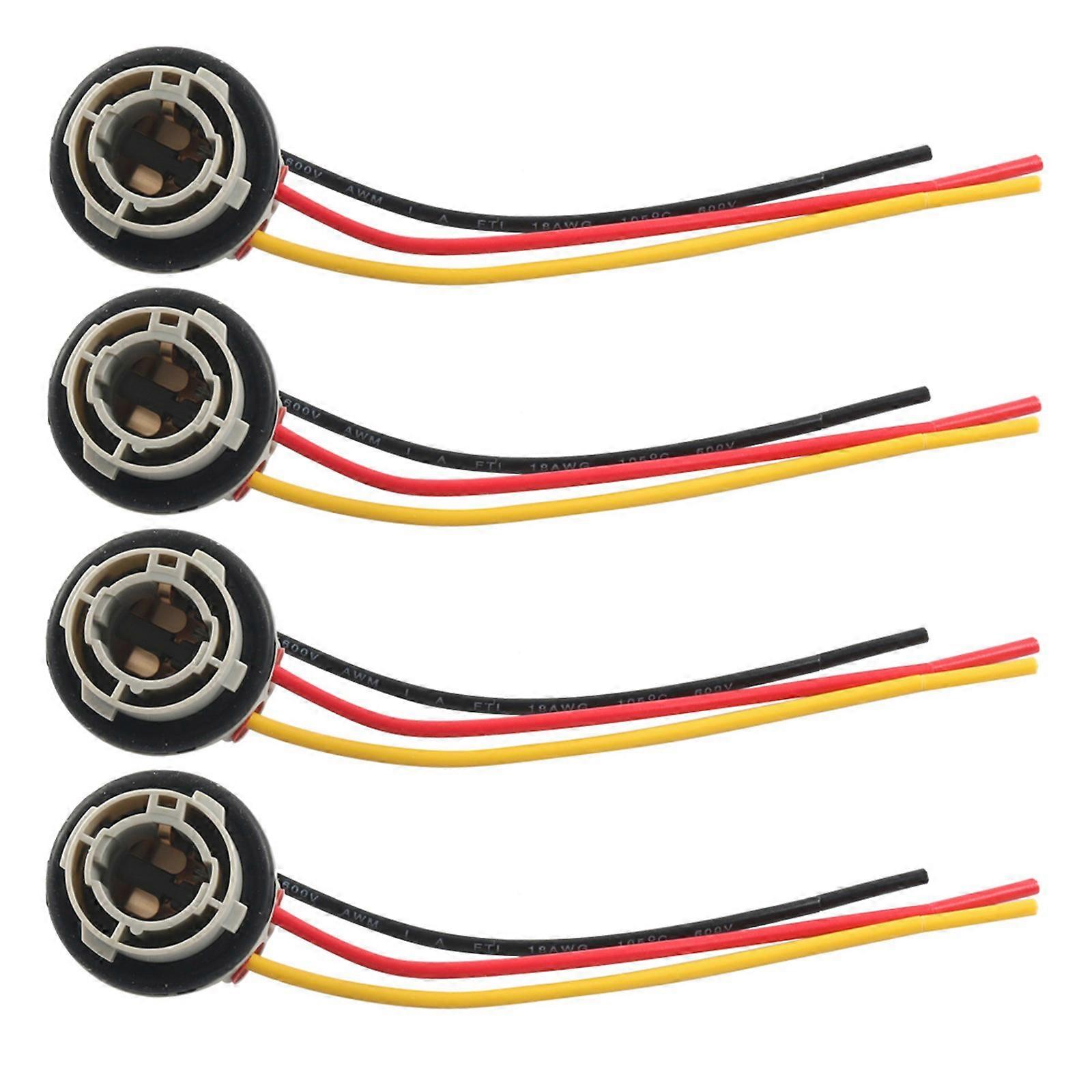 Upgrades LED Bulb Base Connector Heat Resistant Designs LED Bulb Socket Plugs Adapter for Car & Truck Lighting Systems