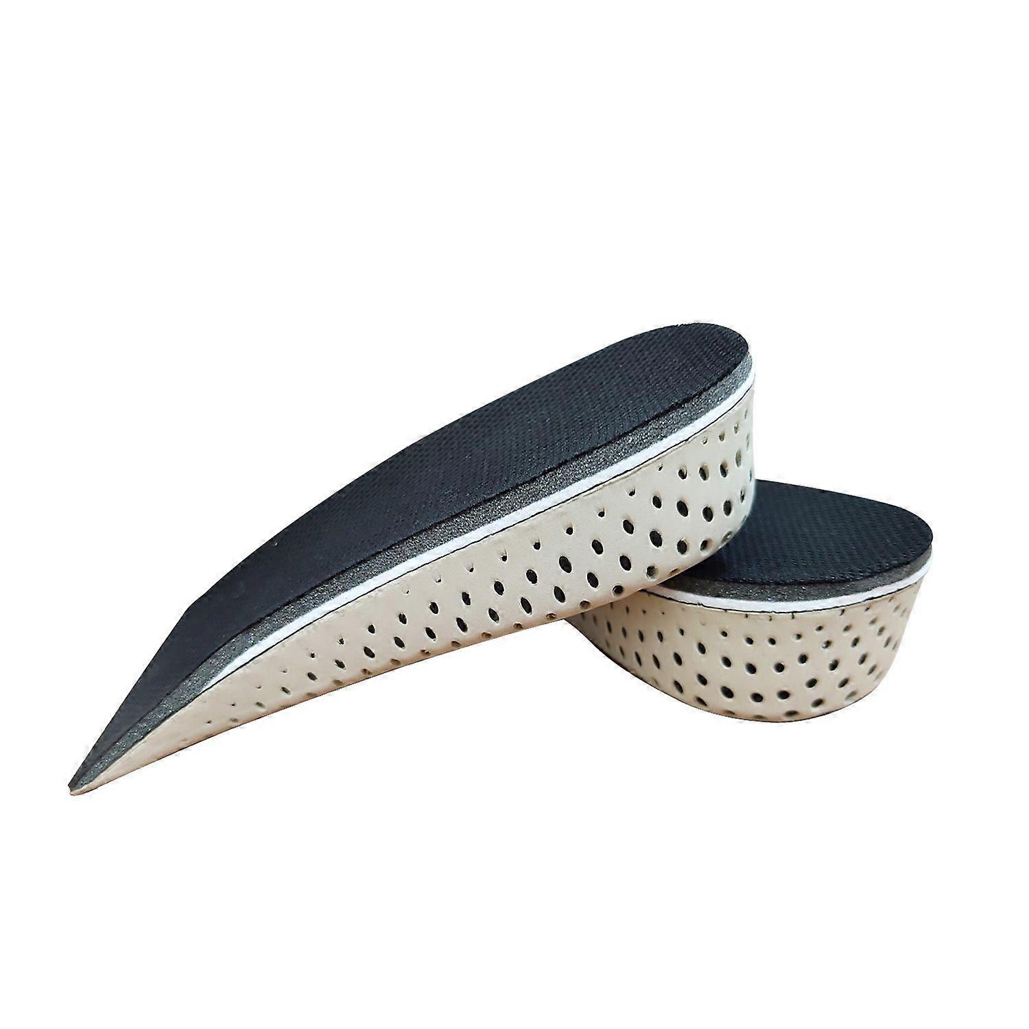 Memory foam insole with 3 cm height increase within half size Invisible insole sports