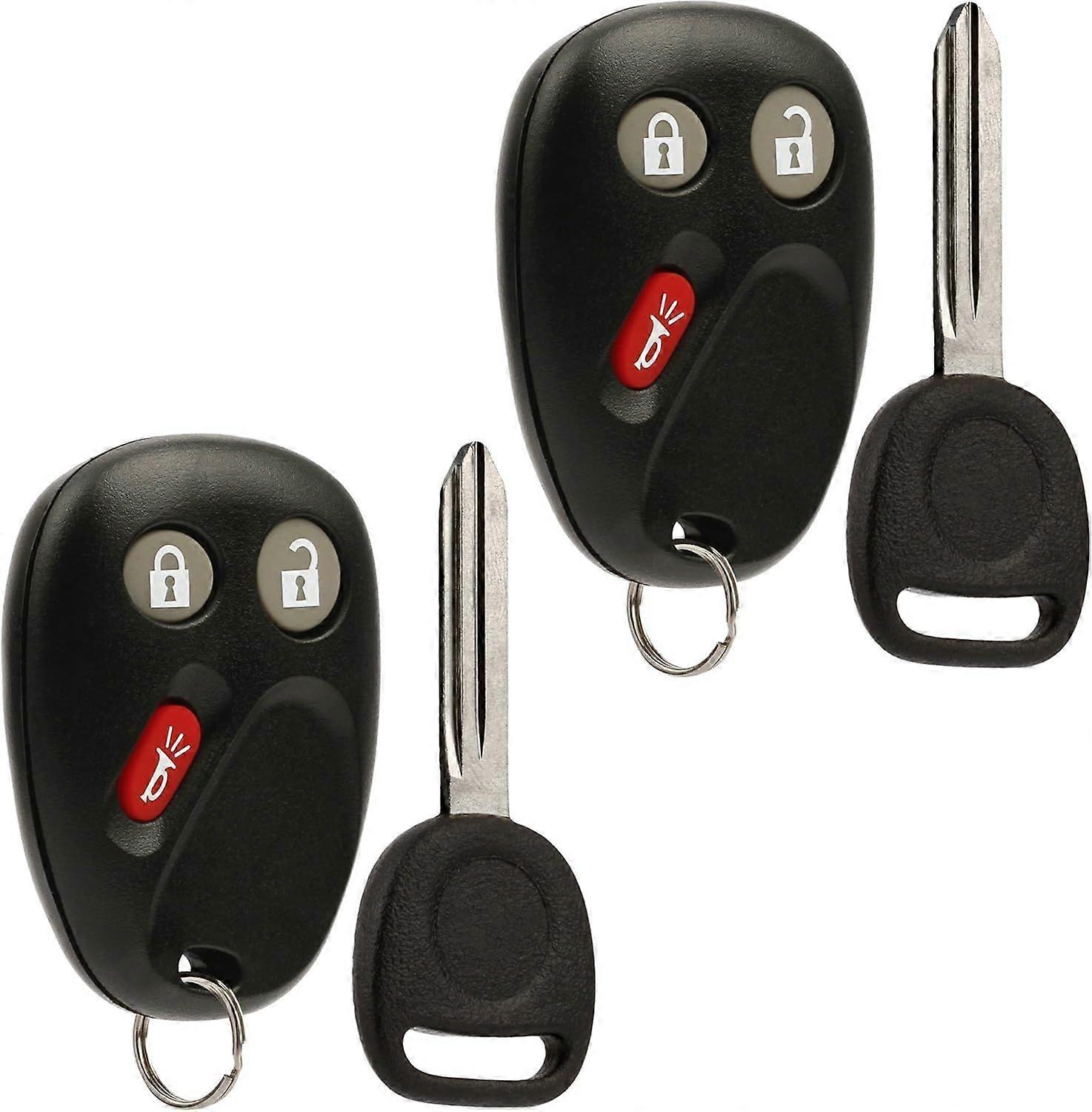 Key Fob Keyless Entry Remote with Ignition Key fits 2003-2006 Chevy Avalanche