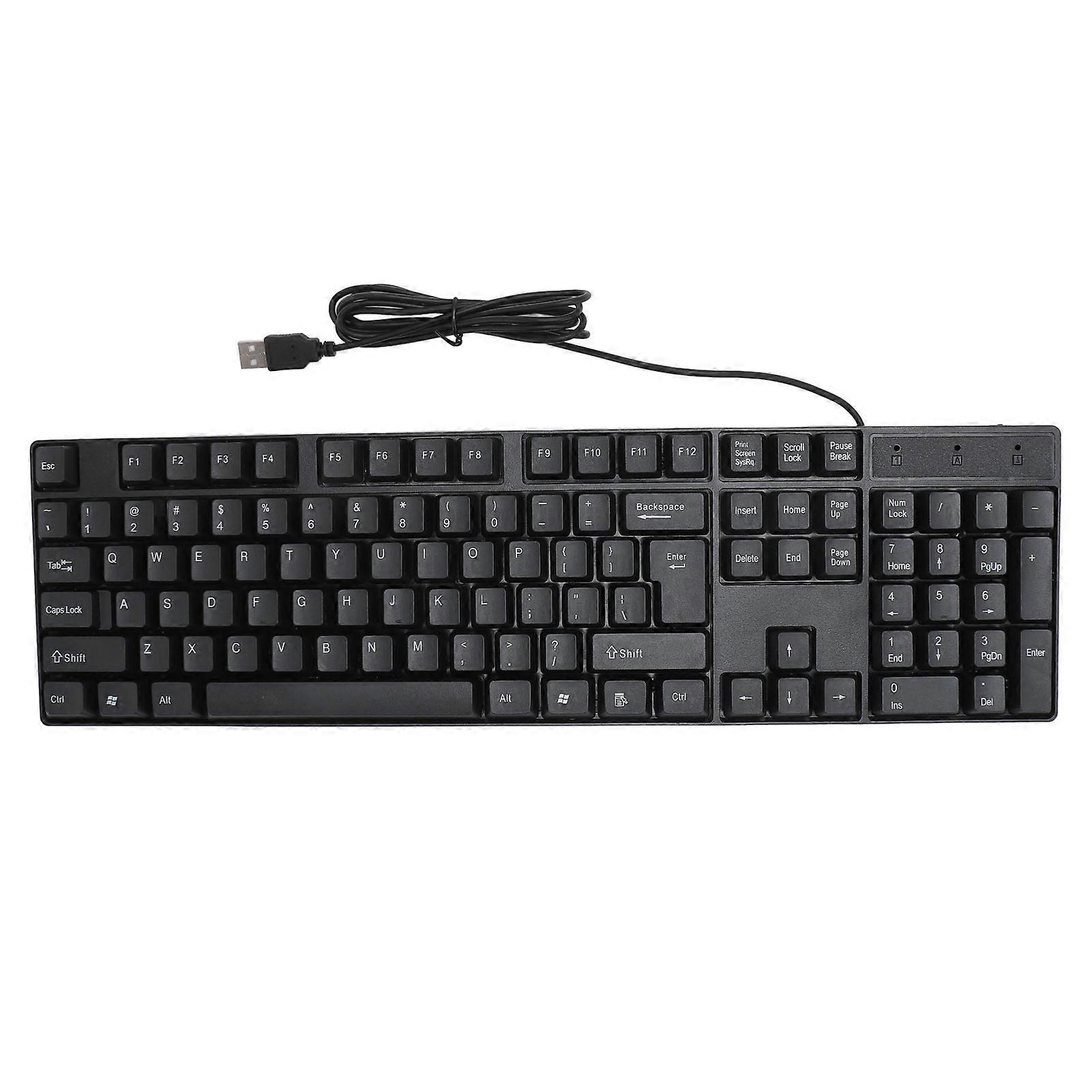 K1800 Minority Language Keyboard 104 Keys 4.2ft Cable Ergonomic Design USB Wired Gaming Keyboard