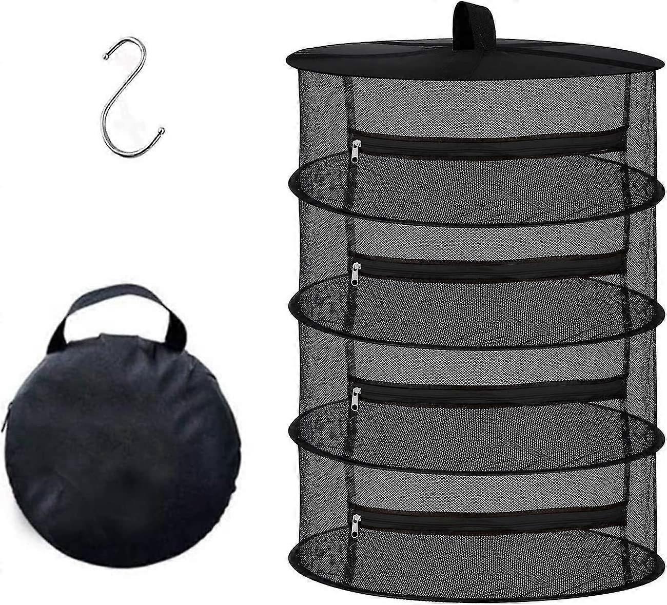 Drying Net - 4 Layers Hanging Mesh Drying Net For Herb Drying, Grass Drying Net With Zippers-45cm/60cm