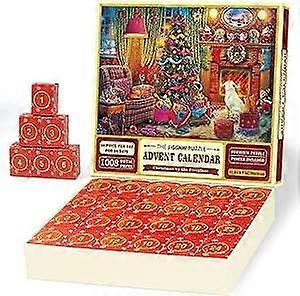 2023 Christmas Advent Calendar Jigsaw Puzzle Jigsaw Puzzles Advent Countdown Boxes Portable 24 Advent Calendar Puzzle Boxes for Boys Girls
