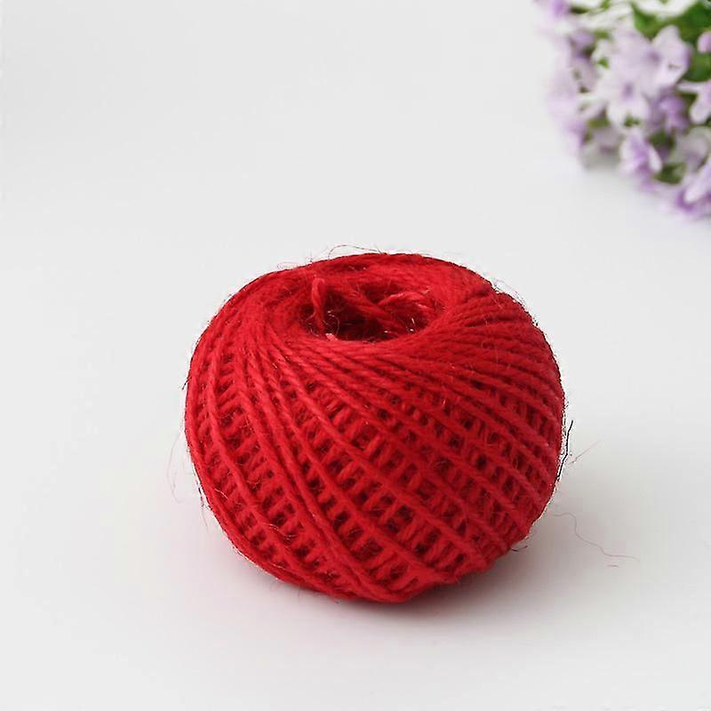 2kpl juuttilanka 50m juutti string 3 Ply 2mm paksuus Juutti köysi koristeluun Puutarha Kukkakaupat Diy Arts Niputtavat käsityöt