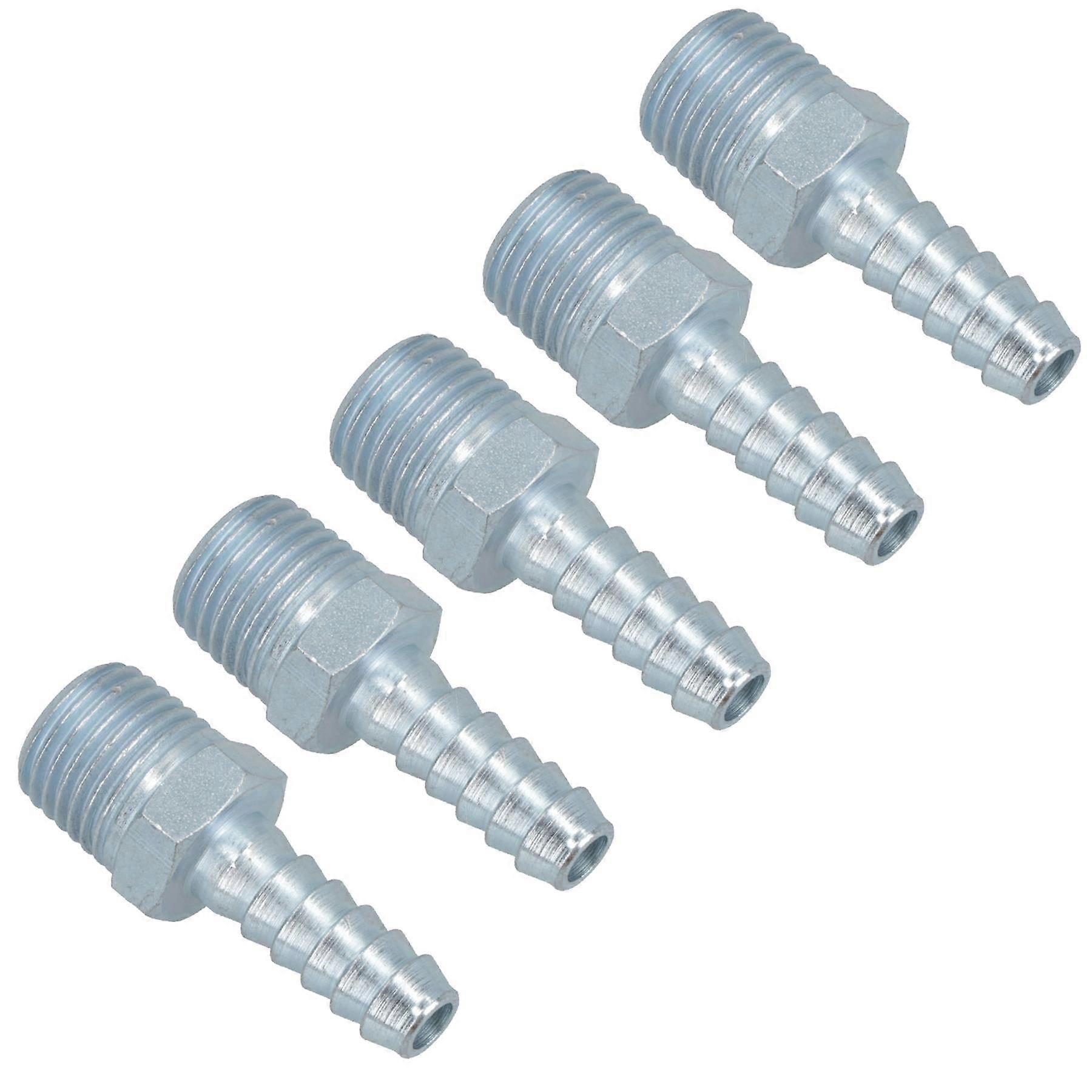 1/2" BSP Thread Hose Tail for 1/2" Pipe Air Line Fitting Hydraulic 5 PACK FT031