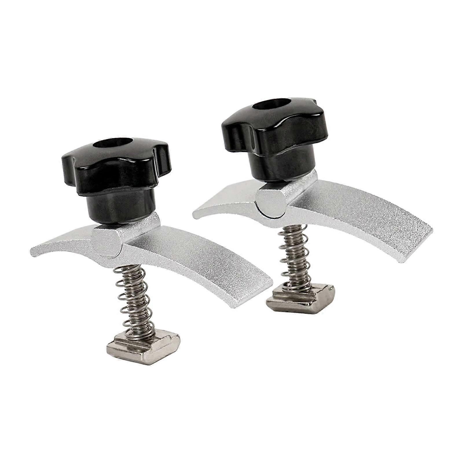 2Pcs T Track Hold Down Clamp T Slot Clamp for Drill Presses CNC Cutting Sled