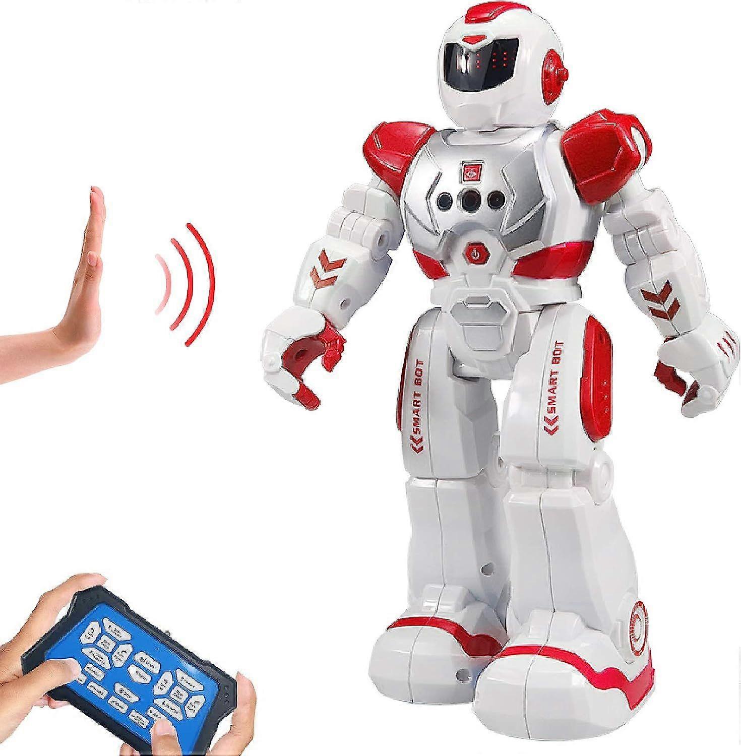 Remote Control Robot For Kids , Intelligent Programmable Robot With Infrared Controller Toys,Dancing,Singing, Moonwalking and LED Eyes,Gesture Sensing
