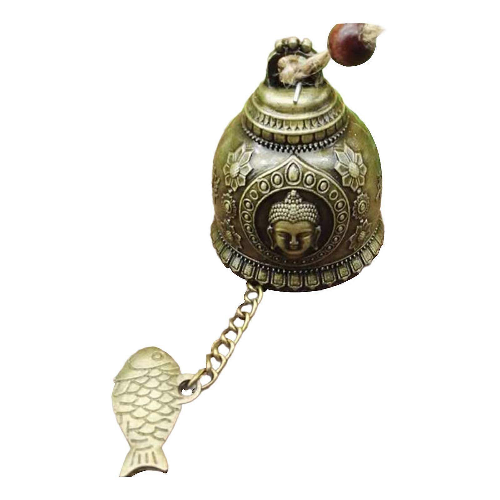 Wind Chime Ornament Buddha Head Pattern Creative Practical Crafts Wear Resistant