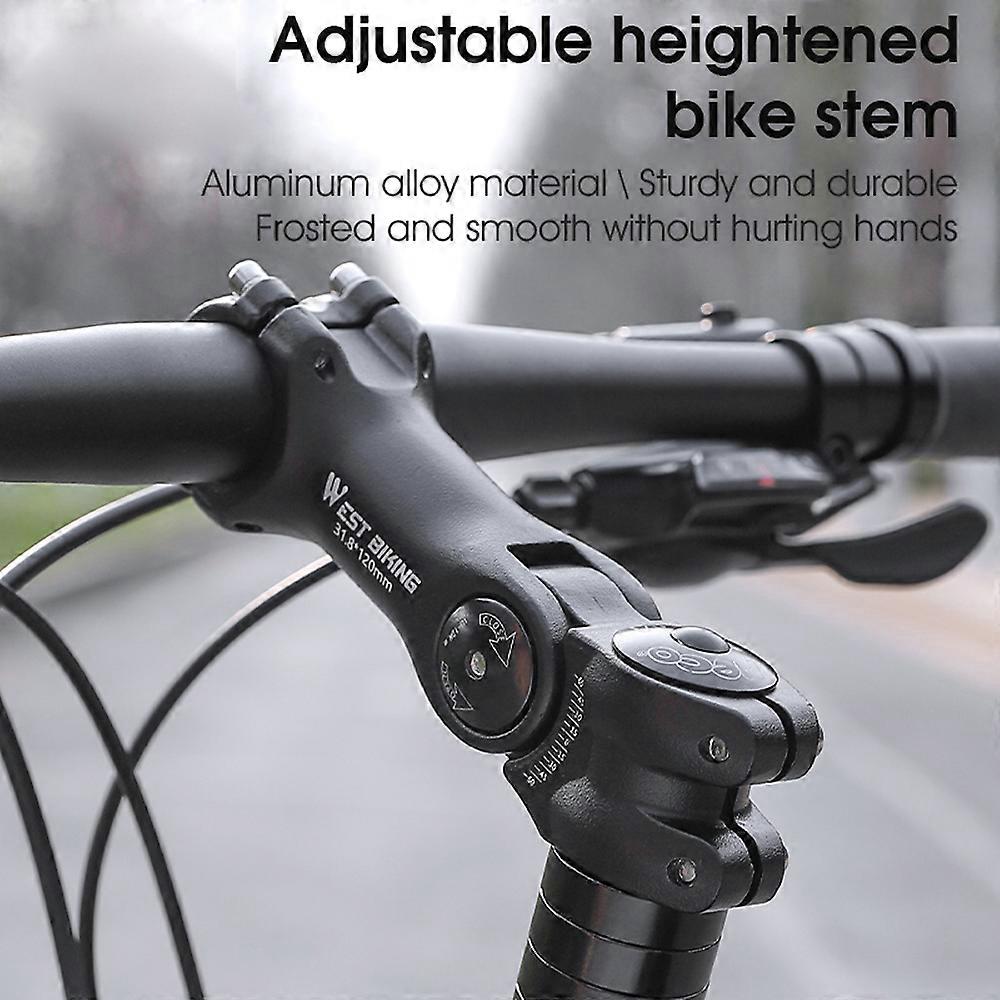 Adjustable Bicycle Handlebar Stem Variable 60 Degree Angle Aluminum Alloy Bike Handlebar Riser Road Bike Front Fork Stem Adapter
