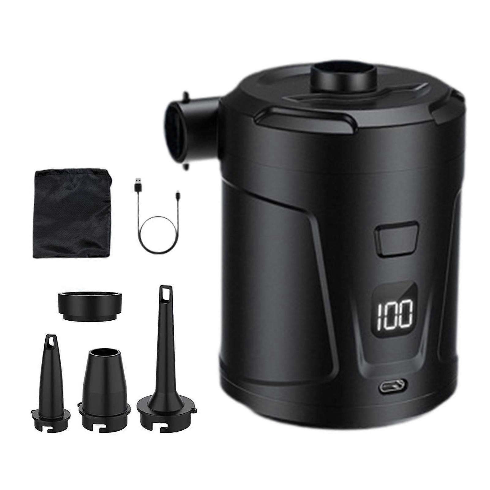 Electric Air Pump for Inflatables USB Rechargeable Quick Inflation Deflation