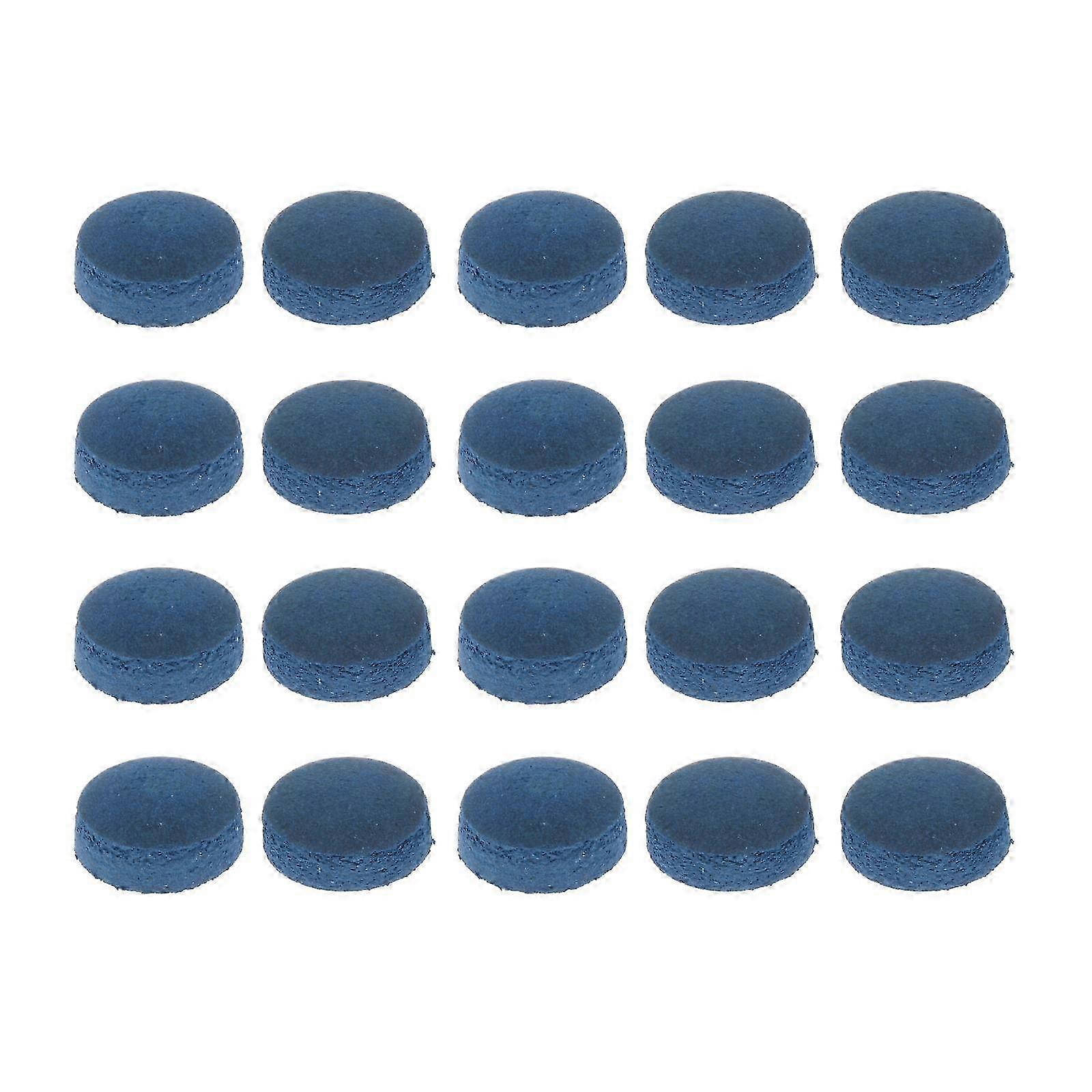 20x Pool Cue Tips Heads High Hardness Portable Stick Tips Billiards Cue Tips Break Jump Tips for Snooker Pub Billiard Players