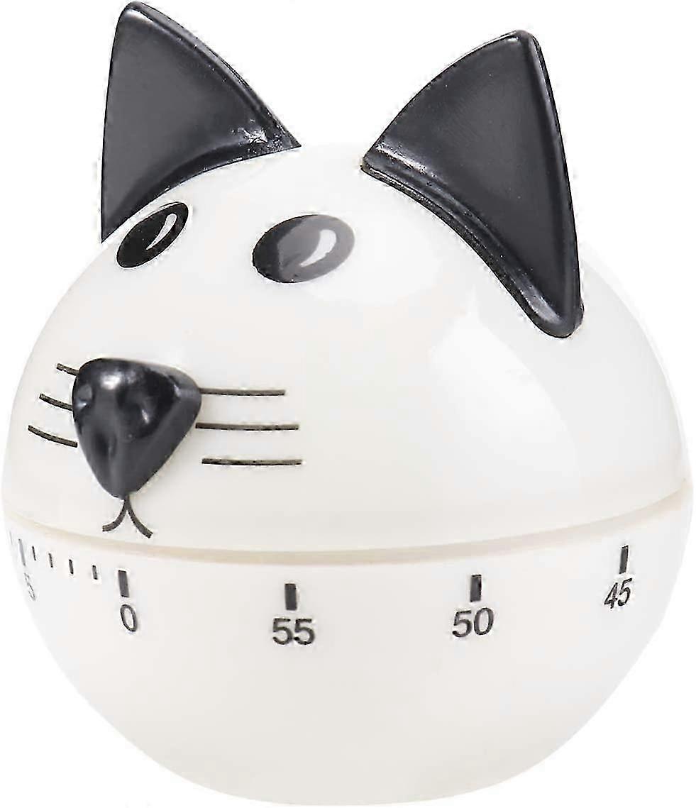 Cat Pattern Mechanical Kitchen Timer - Kitchen TimerCartoon Kitten Mechanical Timer Kitchen Countdown Reminder ABS Material