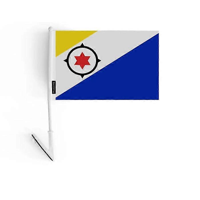 Adhesive Flag – Bonaire – 14 x 21 cm – Soft Polyester – Easy to Stick – 5 pieces